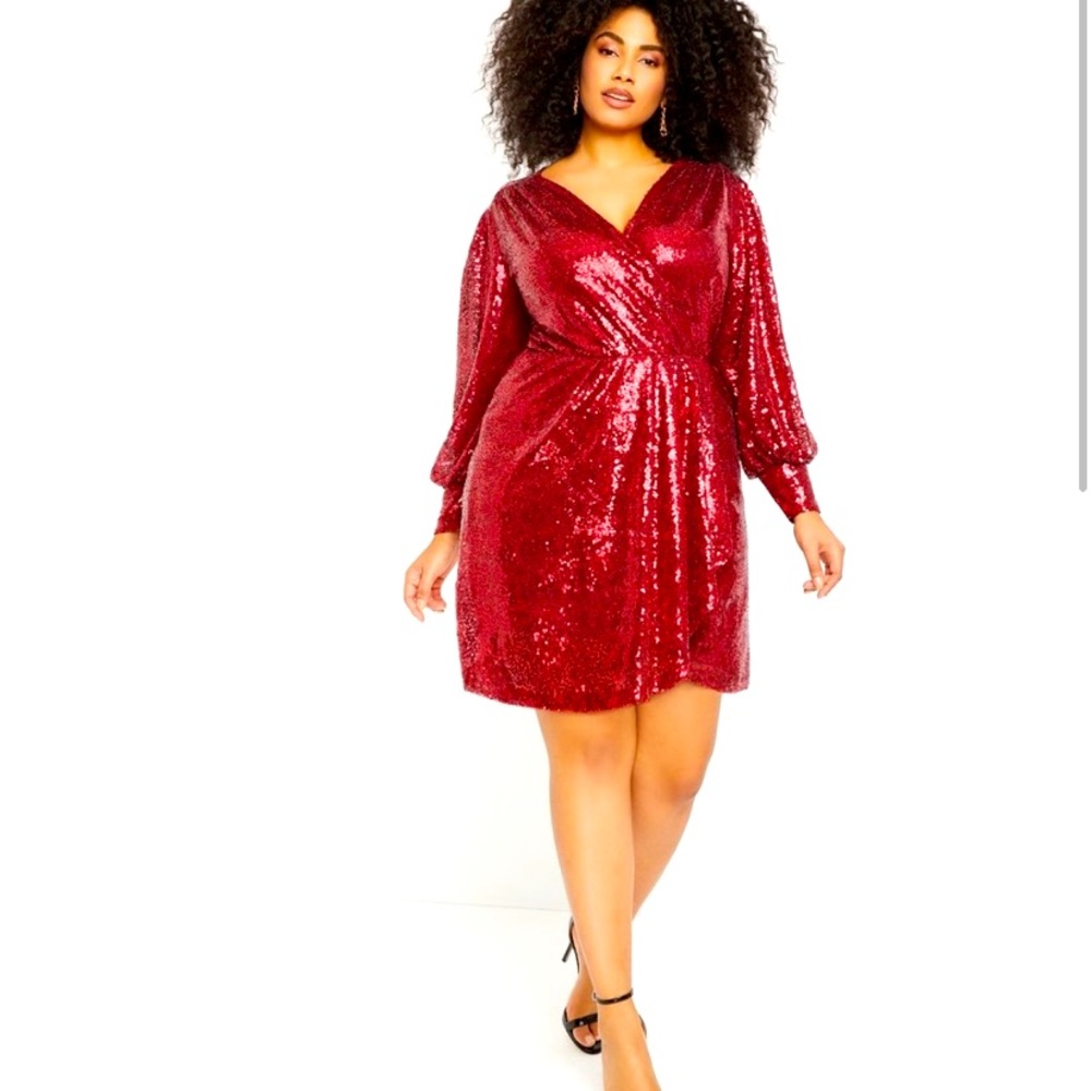 Eloquii Red Sequin 26W New!